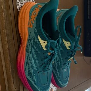 Hoka Men’s Teal Gradient Cushion Running Shoes